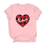 HHOP Valentinstag Damenbluse Falten Damen Bluse Damen Langarm lose Bluse Bluse Damen weiß elegant rostegal Troyer Damen Damen Pullover gelbe Legging