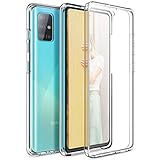 CE-Link Kompatibel mit Samsung Galaxy A51 Hülle 360 Grad Front and Back Full Body Crystal Clear Transparent mit Displayschutz Silikon und PC Ultra Thin Slim Handyhülle Schutzhülle Durchsichtig