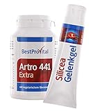 Bestprovita Artro 441 Extra Kapseln + Silicea Gelenkgel, bei Arthrose und Gelenkschmerzen, für Gelenke Knorpel Durchblutung