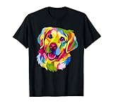 Pop Art Golden Retriever Hundeliebhaber Golden Retriever T-S