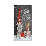 LIFE5LCL Schneeflocken-Weihnachtsmann-Geschenk-Kerzen-Handtuch, Waschlappen, sehr saugfähig, Gesichtstuch, schnell trocknend, 76,2 x 38,1 cm, für Badezimmer, Küche, Z