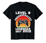 Kinder 9. Geburtstag Gamer Junge Level 9 freigeschaltet T-S