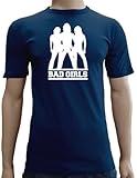 Touchlines Herren T-Shirt Bad Girls - Charlie Angels Slimfit, Navy, XXL, SF129