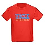 CafePress Kinder-T-Shirt mit Aufschrift 'Uncle Like a Dad but Cooler', für Kinder Gr. Kinder M,