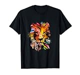 Löwen Silhouette | Safari Kleidung | Löwen Motiv Löwe T-S