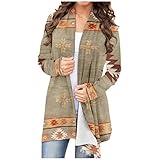 Eaylis Langarm Weihnachtsstrickjacke Damen Cardigan Strickmantel Strickjacke Sweater Elegant Manschette Sweatshirt Langen Mantel Tops Outwear Casual Pulli Sweater Jacke O