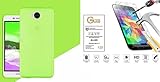 kompatibel fü Huawei NOVA Young 4G LTE MYA-L11 / Y5 (2017) MYA-L03 L23 L02 L22 (5.0) Handyhülle Cover Soft SILIKONGEL TPU Blau + Film stoßfest 9H Tempered Glass Grü