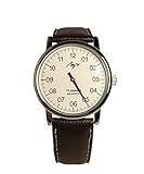 Mechanische Einzeiger-Armbanduhr LUCH 77471146 für Herren, Chrom, runde Form, Mineralglas, L