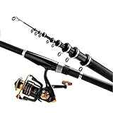 Angelrute Spinnrute Carbon Fiber tragbar Rock-2.4m 3.6m 4.5m 5.4m 6.3m 7.2m Carp Rod Teleskop Sea Angel Ultrahart Angelrute Teleskoprute (Size : 6.3 m)