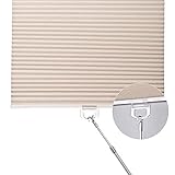 Simty Ausziehstange für schnurlose Jalousien und Schatten, Teleskopstange für Fensterschirm, Zugkraft nach unten, schnurloser vertikaler Rollo, Zebraschirm, zellulärer Schirm (33 cm bis 61 cm)