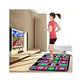 RKRXDH Tanzmatte Doppel TV Computer Interface Tanzteppich Doppel Spieler Dancing Machine Yoga Fitness Wireless Tanzmatte (Color : Purple)