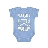 DKISEE Baby Body Player 3 Has Entered The Game, kurzärmelig, Blau, 6-9 Monate, qlcj6q2k43