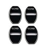 Auto Türschloss Abdeckung Aufkleber für Skoda VRS Logo Yeti Octavia Karoq Fabia Rapid Kodiaq Spaceback Superb 2 Kamiq Autozubehör (Color : Schwarz)