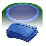 XXHL Trampolin Randabdeckung, Ersatz-Trampolin-Abdeckkissen-Surround-Trampolin-Schutzhülle Reißfestes, UV-Schutz Randabdeckung Trampolinzubehör,Blau,15FT 4.58