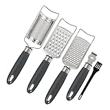 Luxshiny Edelstahl Reibe Set Groben Reibe Handheld Käse Reibe Gemüse Rasierer Kartoffel Aufschnittmaschinen Peeling Werkzeug Komfortable Griffe Gadg