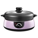 FHTD Elektrischer Hot Pot, 1,8 l tragbare elektrische Pfanne mit Antihaftbeschichtung, Multi-Cooker-elektrischer Kochtopf, Stir Fry Roast Ramen Cook