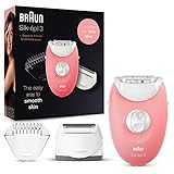 Braun Silk-épil 3 Beauty-Set, Epilierer Damen für Haarentfernung, Aufsätze für Rasierer, Trimmer und Massage für Körper, Geschenk für Frauen, 3-440, flamingo/weiß