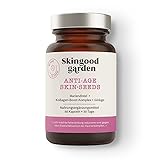 Skingood Garden Anti Age Skin•seeds – Skin Care Kapseln mit Kollagen Booster – natürliche Nahrungsergänzung für straffere Haut – 60 Kap