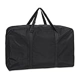 FakeFace Wasserdicht Große Transporttasche 180L Oxford Aufbewahrungsbox Organizer für Reise Umziehung Aufbewahrung Kleiderschrank Super Reißfest Robust Schwarz 100 * 55 * 33