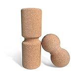 Yosana® Kork Faszienrolle, Massageset mit drei Varianten für Rücken & Schultern sowie zum Faszientraining, inkl. Wirbelsäulenschutz, nachhaltiger Kork aus Portugal, schadstofffrei u 100% recycleb