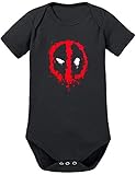 Deadpool Logo Baby Body 62 Schw