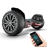 8.5' Premium Offroad Hoverboard Bluewheel HX510 SUV Deutsche Qualitäts Marke- Kinder Sicherheitsmodus & App - Bluetooth - Starker Dual Motor - Elektro Skateboard Self Balance Scooter (Black)