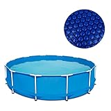 well2wellness® Framepool Frameschwimmbecken Swing blau 3.66m x 91cm (12' x 36') Plus Pool Solarfolie Ø 3,05