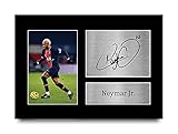 HWC Trading Neymar Jr A4 Ungerahmt Signiert Gedruckt Autogramme Bild Druck-Fotoanzeige Geschenk Für PSG Fußball F