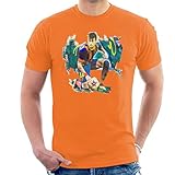 VINTRO Herren T-Shirt Neymar Barcelona FC Original Portrait by Sidney Maurer professionell bedruckt Gr. XL, Orang