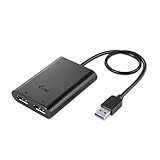 i-tec USB 3.0 auf Dual DisplayPort Video Adapter 2X Display Port 4K Ultra HD kompatibel mit Thunderbolt 3 für Windows MacOS Android Ub