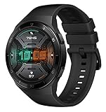 HUAWEI Watch GT 2e Smartwatch (46mm AMOLED Touchscreen, SpO2-Monitoring,Herzfrequenz-Messung,Musik Wiedergabe,GPS,Fitness Tracker,5ATM wasserdicht) Graphite Black, 30 Monate G