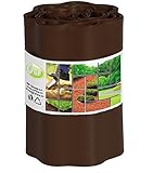 G.F. Rasenkante 9m x 25 cm braun Beeteinfassung Beetumrandung Rasenbegrenzung Raseneinfassung Mähk