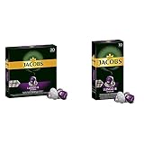 Jacobs Kaffeekapseln Lungo Intenso, Intensität 8 von 12, 200 Nespresso®* kompatible Kapseln, 10 x 20 Getränke & Kapseln Lungo Intenso, Intensität 8, 100 Nespresso®* 10er Pack, 10 x 10 Getränk
