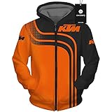 NIUFEITIANLE Hoodies,Jacken,T-Shirt,Shorts K'tm 3D Full Printing Cardigan Thin Men&Woman Casual Polyester Sweatshirt Classic Sweater Männer/A/M