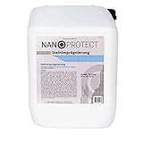 Nanoprotect Steinimprägnierung | Profi Qualität | Vorbeugend gegen Grünbelag und Einschmutzung | 10 L für ca. 80-120 m²