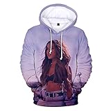 nuannuan 3D-Druck Ariana Grande Sweatshirt Mädchen Sportswear Süße Top Pullover Hoodie Süße Sängerin Mädchen Lange Dame Lässig Locker XXS-4XL