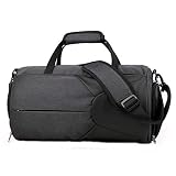 AKwwmy Sport Sporttasche Persönlichkeit Sport Turnhalle Duftsack mit Schuhfach wasserdichte Reise Holdall Große Sporttasche Für Männer Mengheyuan (Color : Gray, Size : 42.5x19.5x26cm)