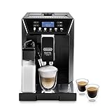 De'Longhi Eletta Evo ECAM 46.860.B Kaffeevollautomat mit LatteCrema Milchsystem, Cappuccino und Espresso auf Knopfdruck, LCD Display und Sensor-Touch-Tasten, schw