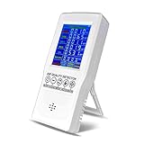 Luftqualität Messgerät Luftqualitätsmonitor Marihuana Co2 Messgeräte Multifunktionale Handheld TVOC,HCHO,PM2.5 LCD Formaldehyde Detector Tester Portable Home Air Quality M