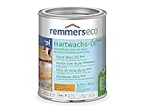 Remmers Hartwachs-Öl [eco] eiche hell, 0,75 Liter, Hartwachsöl für innen, auf Basis natürlicher Öle, Beize, Öl und Wachsversiegelung in einem Produkt, nachhaltig, veg