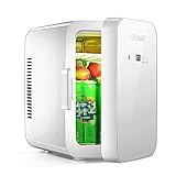 LICHUAN Mini-Kühlschrank 13 Liter tragbarer Mini-Thermoelektrischer Kühler & Wärmer for Getränke, Kosmetika/Make-up/Hautpflege - AC/DC. Leistung