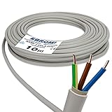 NYM-J 3x1,5 mm² - NYM-J 3x1,5 mm2 - Mantelleitung - Installationsleitung - grau - große Auswahl - Beispiel: 5 m - 15 m - 25 m - 50 m - 60 m - 70 m - 80 m - 90 m - 100 m - 110 m – bis max. 250 M