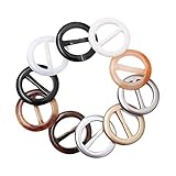 EXCEART 20 Stück Runde Elegante T-Shirt Clips Schal Clips Ringe Schals T-Shirt Clip Ring Harz Kleidung Ring T-Shirt Clip Schals Schnalle Kleidung Ring Wickelhalter für Frauen M