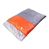 wangYUEQ Schlafsack blau/orange Paar Doppelschlafsack, verdicken warme Baumwollschlafsack for den Innenraum des Innenraums im Freien Camping Reise Rechteckige Schlafsäcke (Color : Orange)