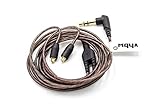 vhbw Audio AUX Kabel auf 3,5mm Klinkenstecker Ersatz für Shure EAC64 für Kopfhörer - 120