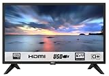 HKC 24F1D-A2EU FHD 1920x1080P LED TV 60 cm (24 Zoll HD TV), CI+, HDMI+USB, Triple Tuner (DVB-C / -T2 / -S2), 60Hz, Mediaplay