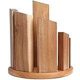 Uniharpa Halbrunder 360° magnetischer Messerblock-Halter, Magnetständer mit starkem, verstärktem Magnet und rutschfesten Füßen für S
