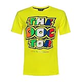 Valentino Rossi Vr46 Classic-Stripes Herren-T-Shirt, Gelb, XXXL