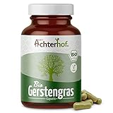 Gerstengras Kapseln hochdosiert BIO (180 Stück) zu je 500mg Gerstengraspulver aus deutschem Anb