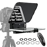 Desview T3 Teleprompter, iPad-Smartphone-Kamera-DSLR-Teleprompter, Fernbedienung Weitwinkelobjektiv für Handy 11 Zoll Tablet Android iOS Canon Sony Interview YouTube Vlog Präsentation Bestview